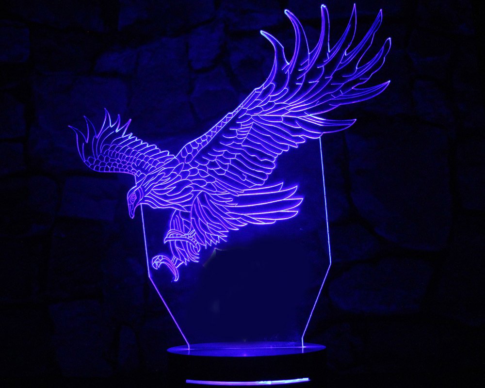 Kartal Tasarım 3D Led Lamba - 3