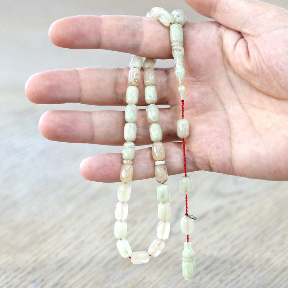 Katalin Tesbih - Sistemli - Krem Beyaz Renk - Kapsül Kesim - 2