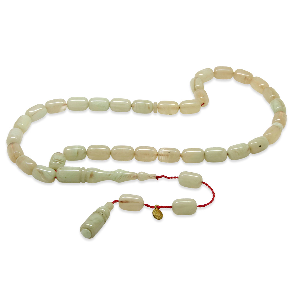 Katalin Tesbih - Sistemli - Krem Beyaz Renk - Kapsül Kesim - 4