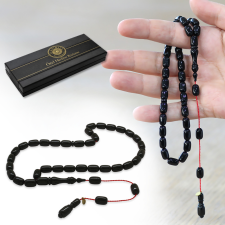 Katalin Tesbih - Sistemli - Siyah Renk - Kapsül Kesim - Tesbihane