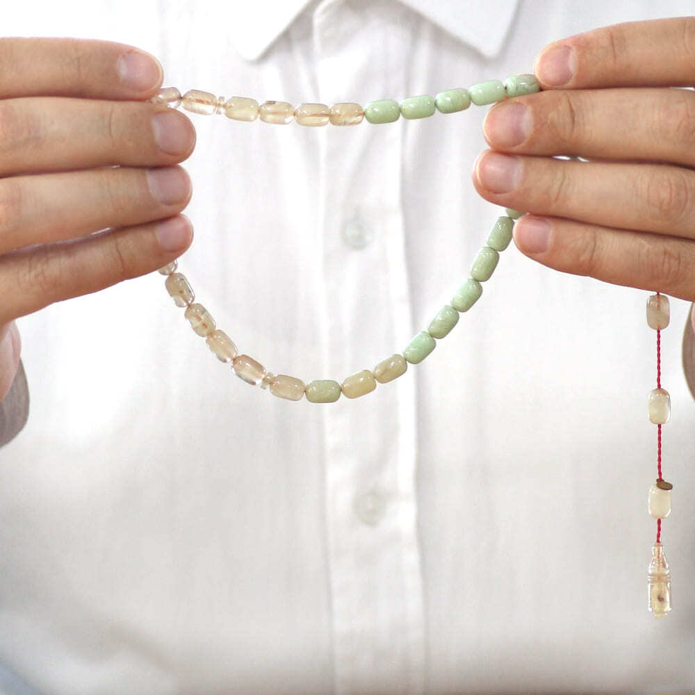 Katalin Tesbih - Sistemli - Süzme Krem Beyaz Renk - Kapsül Kesim - 3