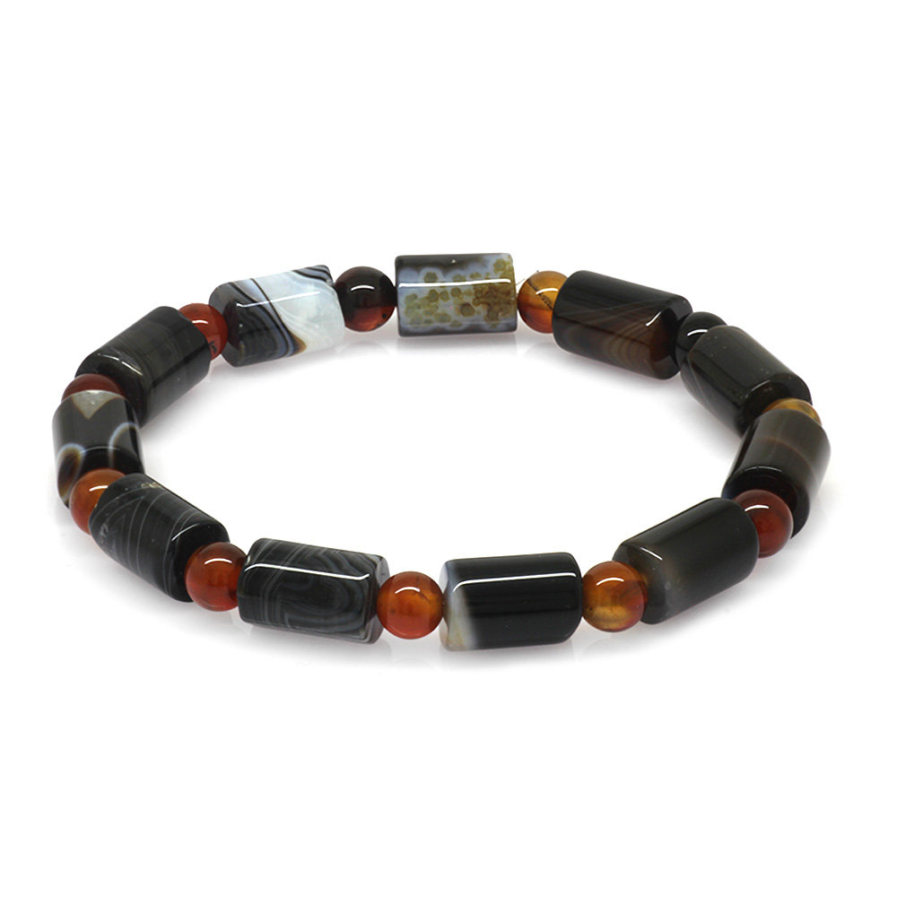 Kesme Kesim Süleyman Akik Doğaltaş Kadın Bileklik - 4