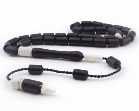 Kesme Model Abanoz Ağacı Tesbih - Tesbihane