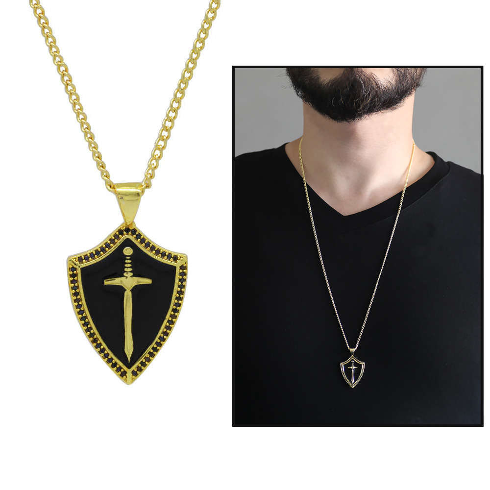 Kılıç Tasarım Gold Renk Zincir Pirinç Bay Kolye - 1