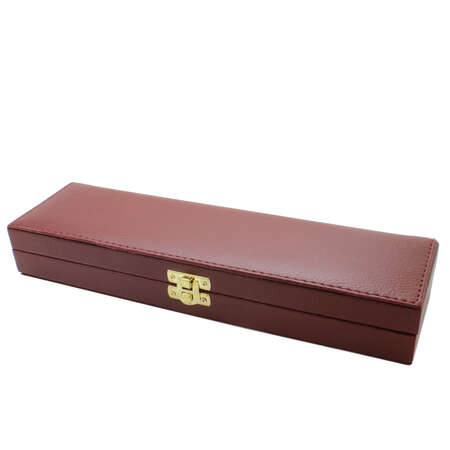 Kırmızı Deri İçi Astarlı Elegance Tesbih Kutusu - Tesbihane