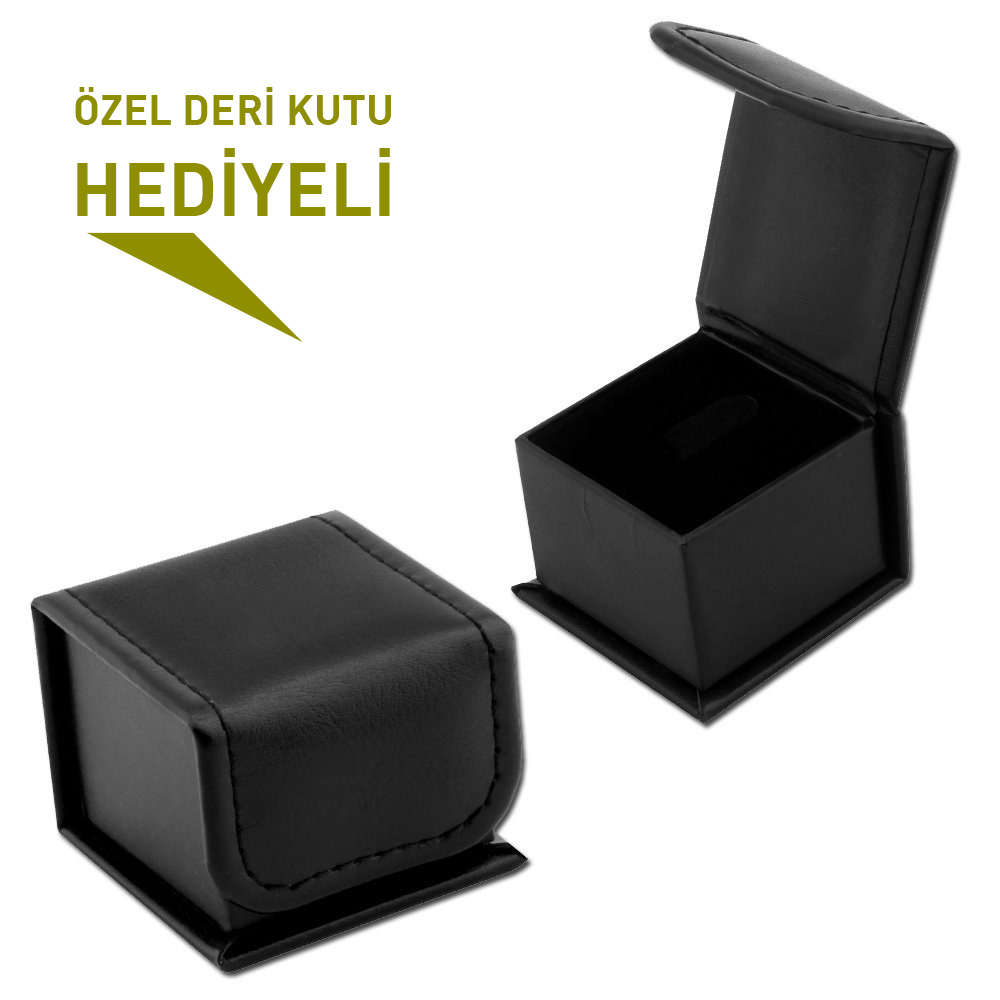 Kırmızı Kehribar İçine Ayyıldız İşlemeli 