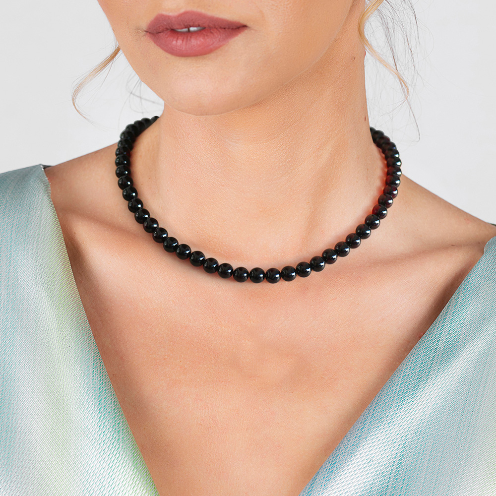 Multi Color Doğal Damla Kehribar Taşlı Elegance Kadın Kolye - 2