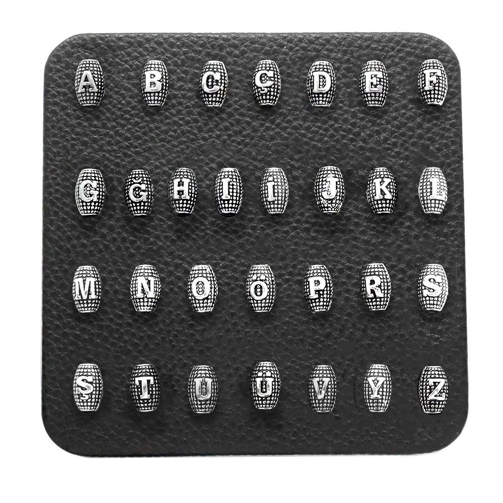 İsme Özel Arpa Kesim Kararmaz Metal Harf Tesbih Tanesi - 1