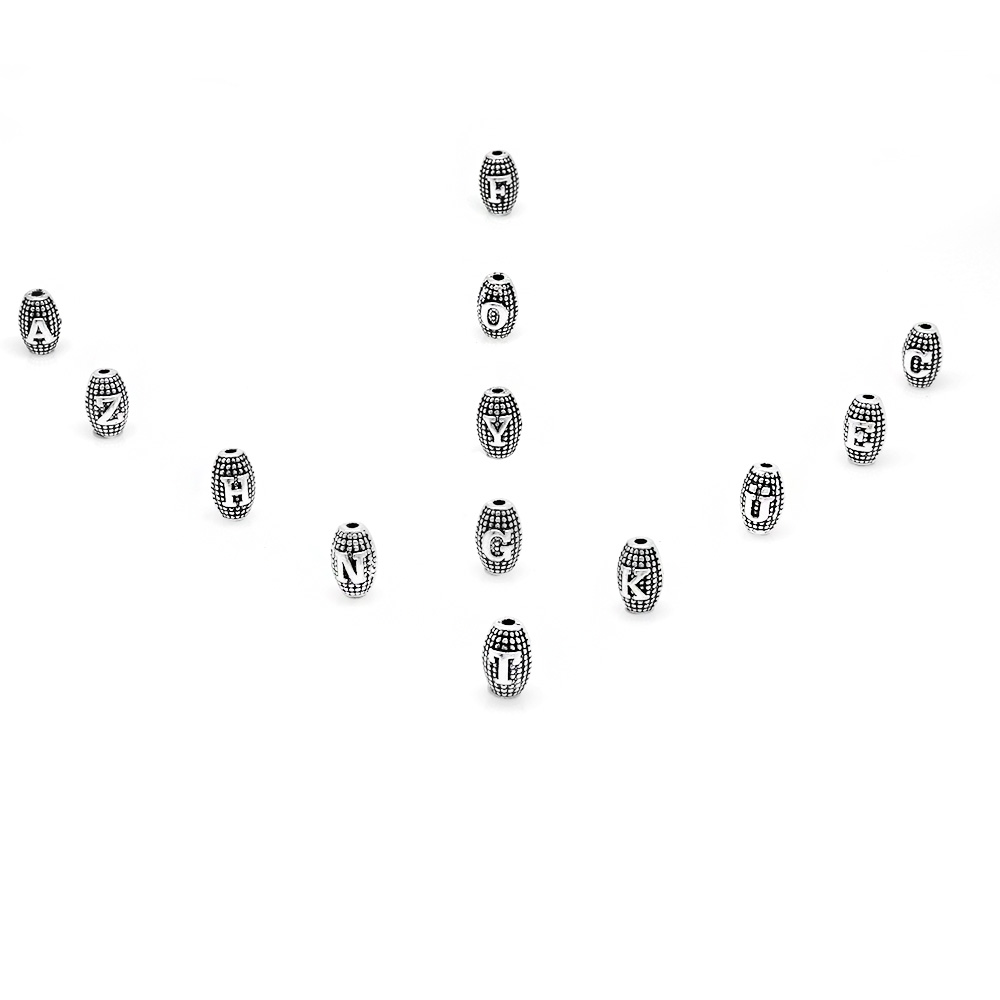 İsme Özel Arpa Kesim Kararmaz Metal Harf Tesbih Tanesi - 2