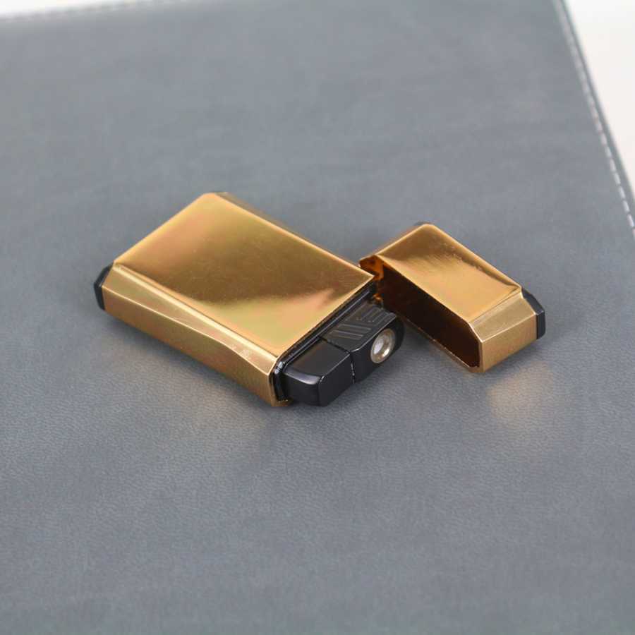 Kişiye Özel Çakmak Gold Renk Izgaralı - 1