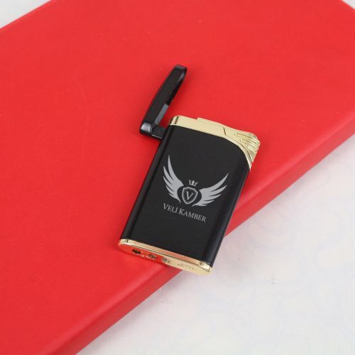 Kişiye Özel Çakmak Pürmüz Alevli Siyah - 2