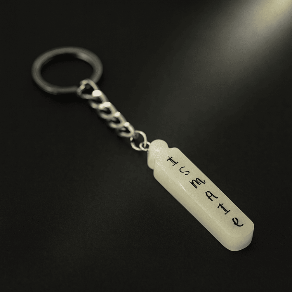 İ Harfi - Kişiye Özel - Epoksi Reçine Anahtarlık - El Yapımı - Çelik Tokalı - 2