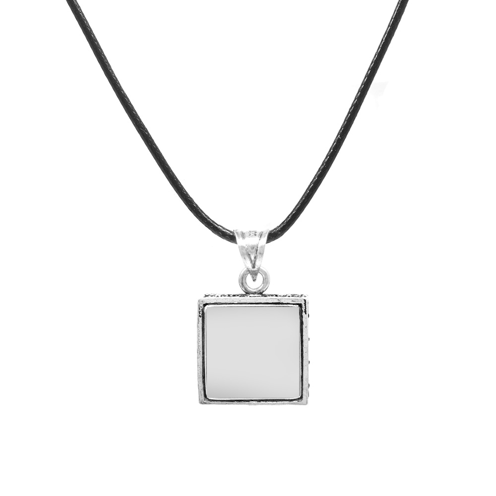 İsme Özel Arapça Allah Yazılı Zarif İp Zincirli 925 Ayar Gümüş Kadın Cevşen Kolye - 3