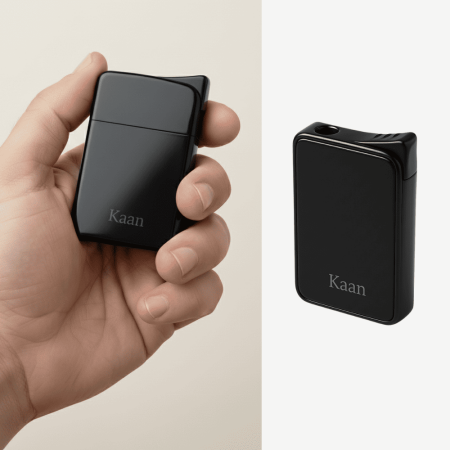 Kişiye Özel Yazılı Arkası Aynalı Siyah Renk Manyetolu Çakmak - Tesbihane