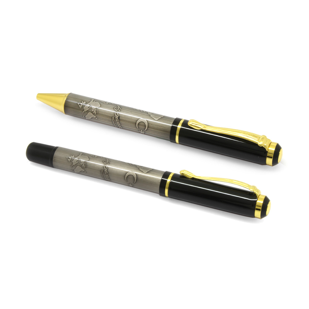 İsme Özel Yazılı Atatürk Silüetli Roller Tükenmez Kalem Seti - 2