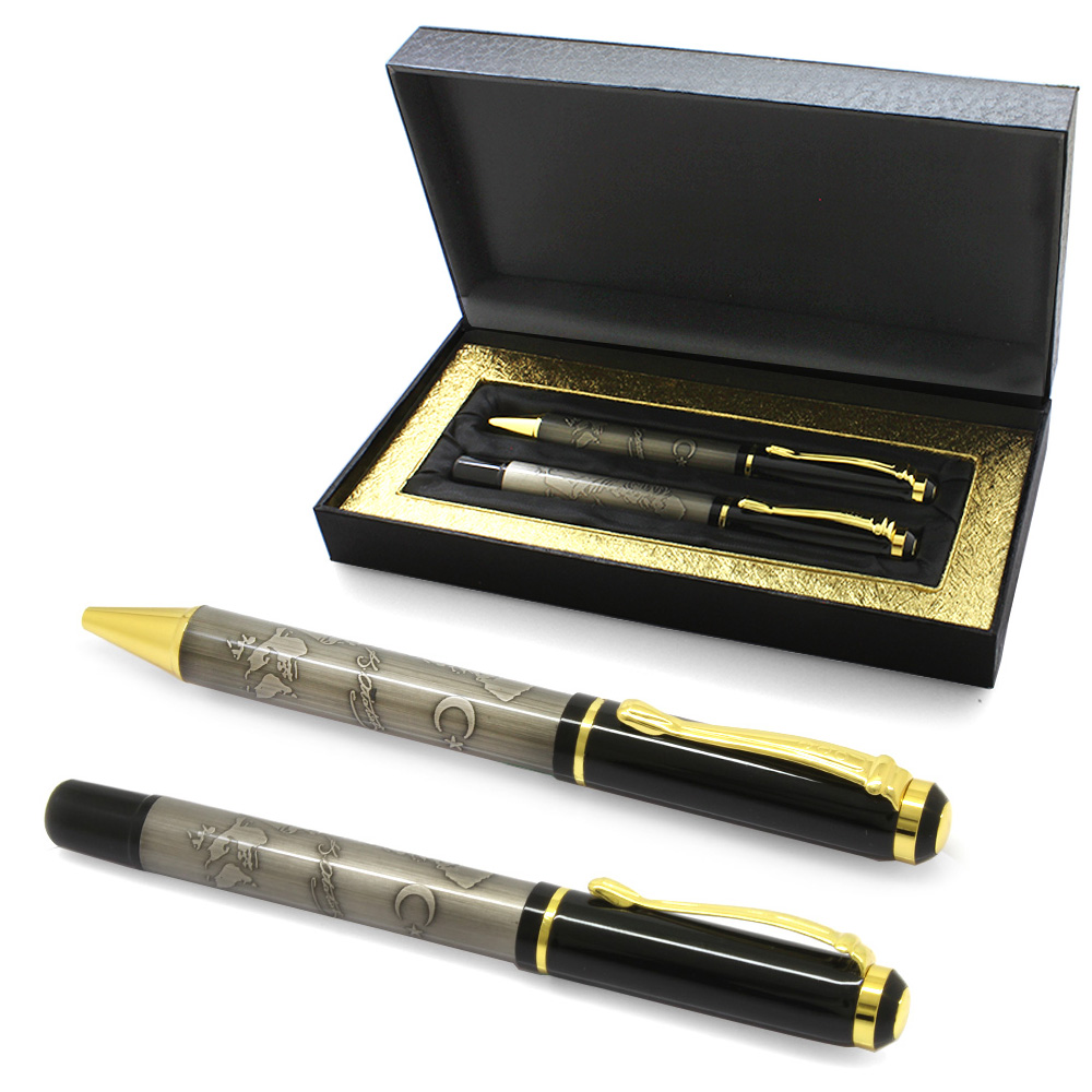 İsme Özel Yazılı Atatürk Silüetli Roller Tükenmez Kalem Seti - 1