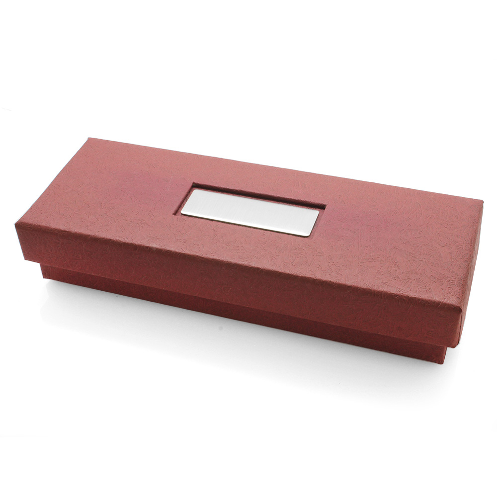 İsme Özel Yazılı Bordo Renk Roller Tükenmez Kalem Seti - 4