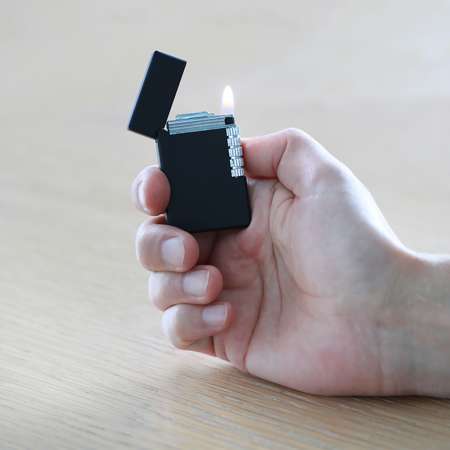 İsme Özel Yazılı Dupont Tasarım Mat Siyah Renk Çakmak - Tesbihane