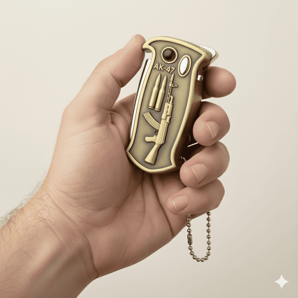 Kişiye Özel Yazılı Emniyet Mekanizmalı Eskitme Renk Manyetolu Kamp Çakmağı - 2