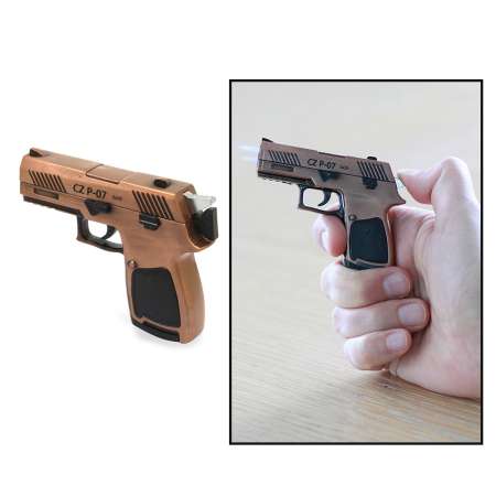 Kişiye Özel İsim Yazılı Eskitme Renk Tabanca Model Manyetolu Çakmak - Tesbihane