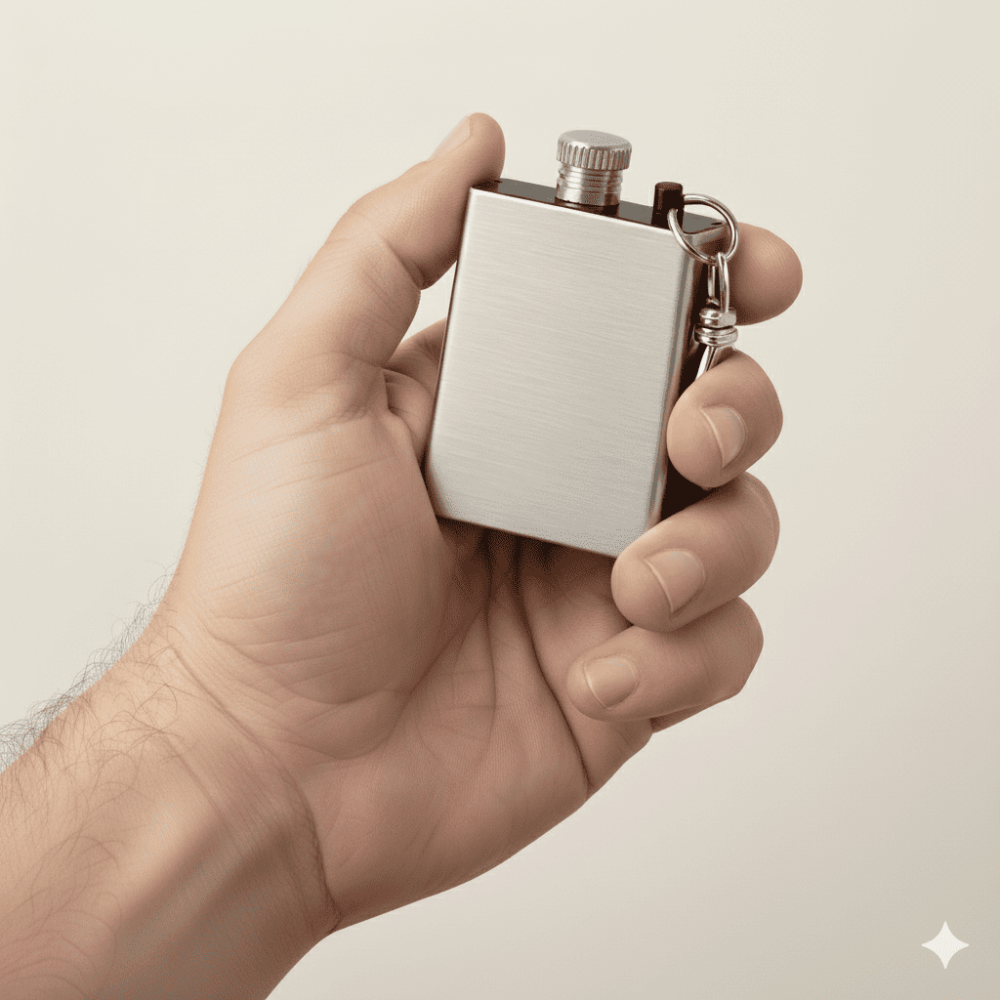 İsme Özel Yazılı Gümüş Renk Metal Çakmak Tasarım Kibrit Anahtarlık - 2