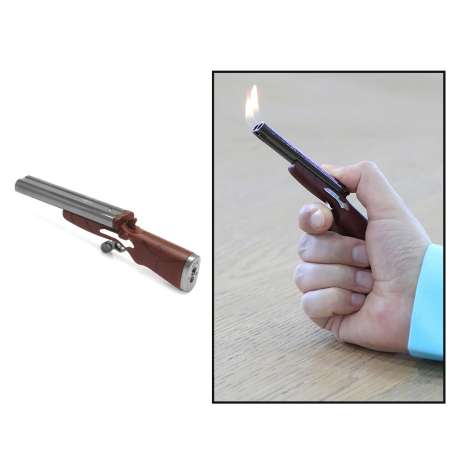 Kişiye Özel Yazılı Kahverengi Renk Tüfek Model Manyetolu Çakmak - Tesbihane