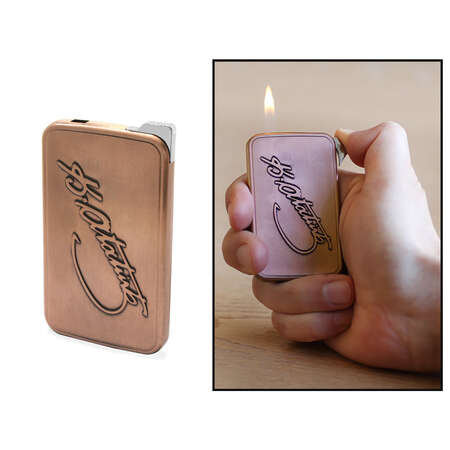 Kişiye Özel İsim Yazılı Kemal Atatürk İmza Temalı Eskitme Bakır Renk Manyotorlu Metal Çakmak - STOKYOK