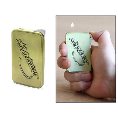 Kişiye Özel İsim Yazılı Kemal Atatürk İmza Temalı Eskitme Bronz Renk Manyotorlu Metal Çakmak - STOKYOK