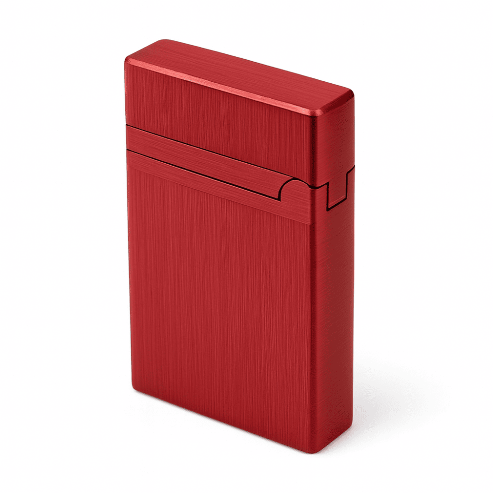 Kişiye Özel Yazılı Kırmızı Renk Hediye Kutulu Manyetolu Çakmak - 3