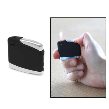 Kişiye Özel Yazılı Mat Siyah Renk İbola Model Manyetolu Çakmak - Tesbihane