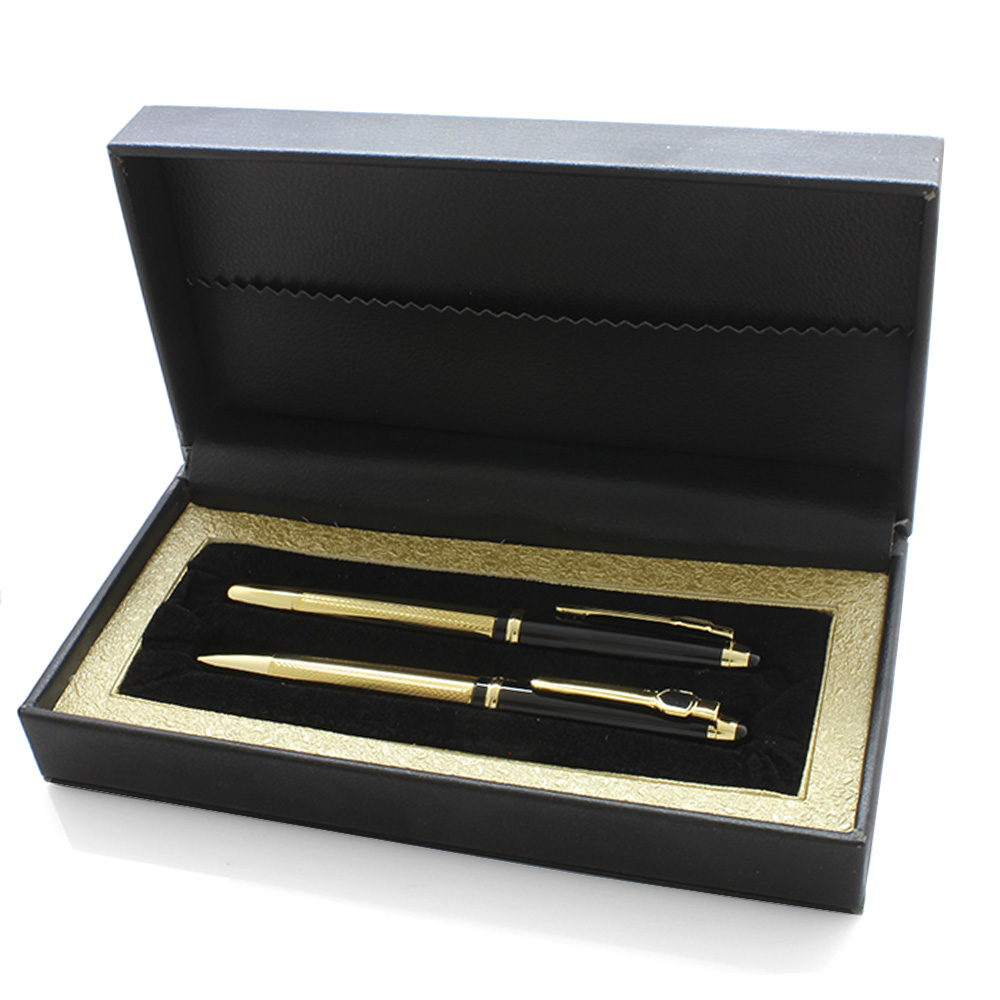 Kişiye Özel İsim Yazılı Sarı Siyah Roller Tükenmez Kalem Seti - 3