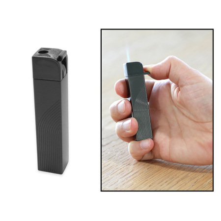 Kişiye Özel Yazılı Şık Kutulu Füme Renk Jandarma Model Manyetolu Çakmak - Tesbihane