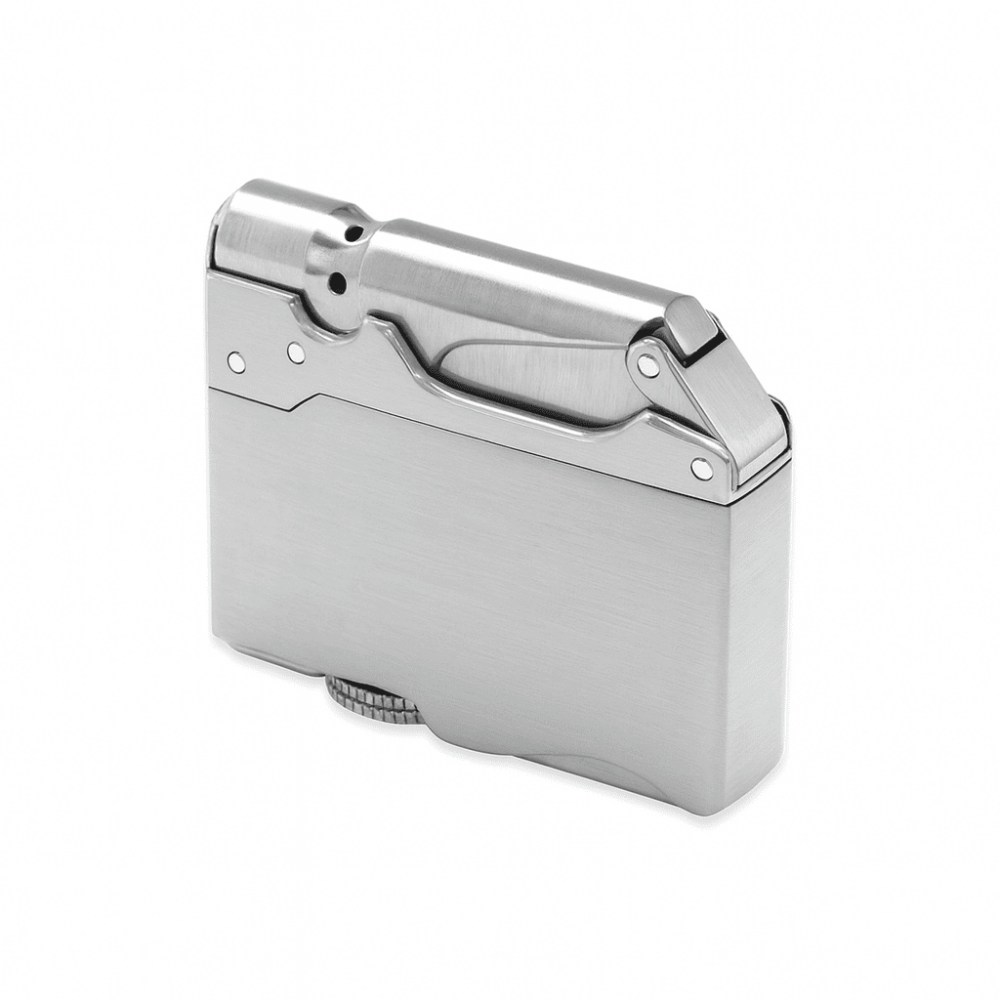 Kişiye Özel Yazılı Gümüş Renk Hediye Kutulu İbola Model Manyetolu Çakmak - 3