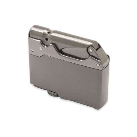 Kişiye Özel Yazılı Siyah Renk Özel Kutulu İbola Model Manyetolu Çakmak - Tesbihane