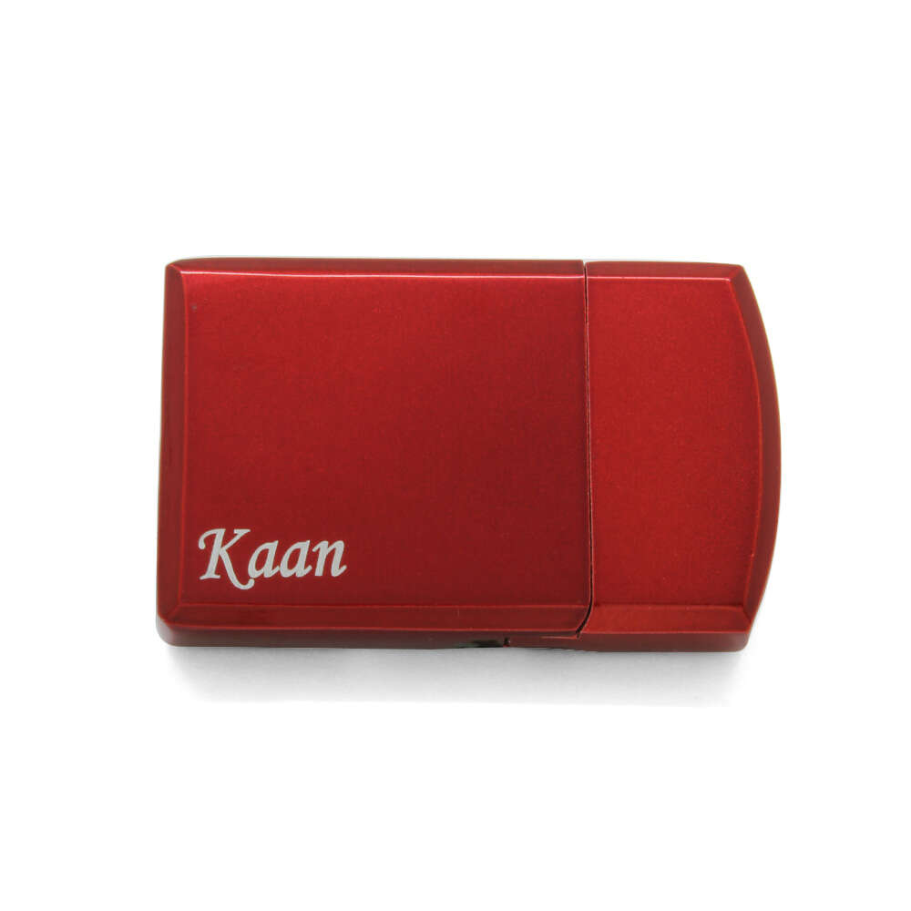 İsme Özel Yazılı Zippo Tasarım Üzeri Ay Yıldız İşlemeli Kırmızı Beyaz Renk Taşlı Metal Çakmak - 3