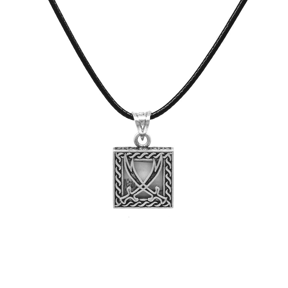 İsme Özel Yazılı Zülfikar Detaylı Zarif İp Zincirli 925 Ayar Gümüş Kadın Cevşen Kolye - 3