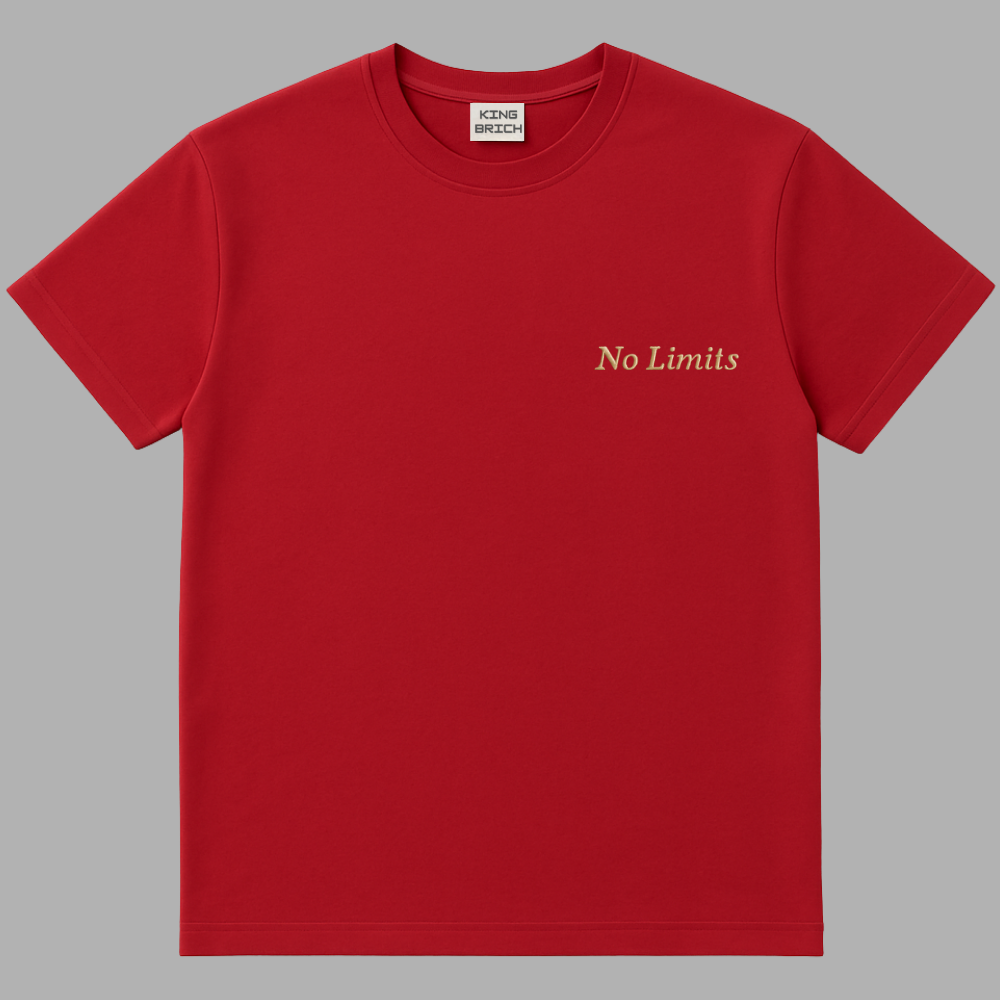 Kişiye Özel Nakışlı Yakası Biyeli Kısa Kollu Bisiklet Yaka Premium Bordo Oversize Tişört S - 2