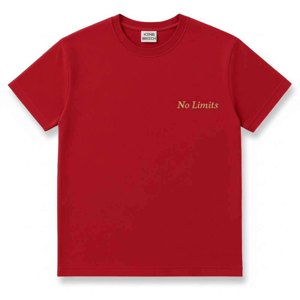 Kişiye Özel Nakışlı Yakası Biyeli Kısa Kollu Bisiklet Yaka Premium Bordo Oversize Tişört S - 4