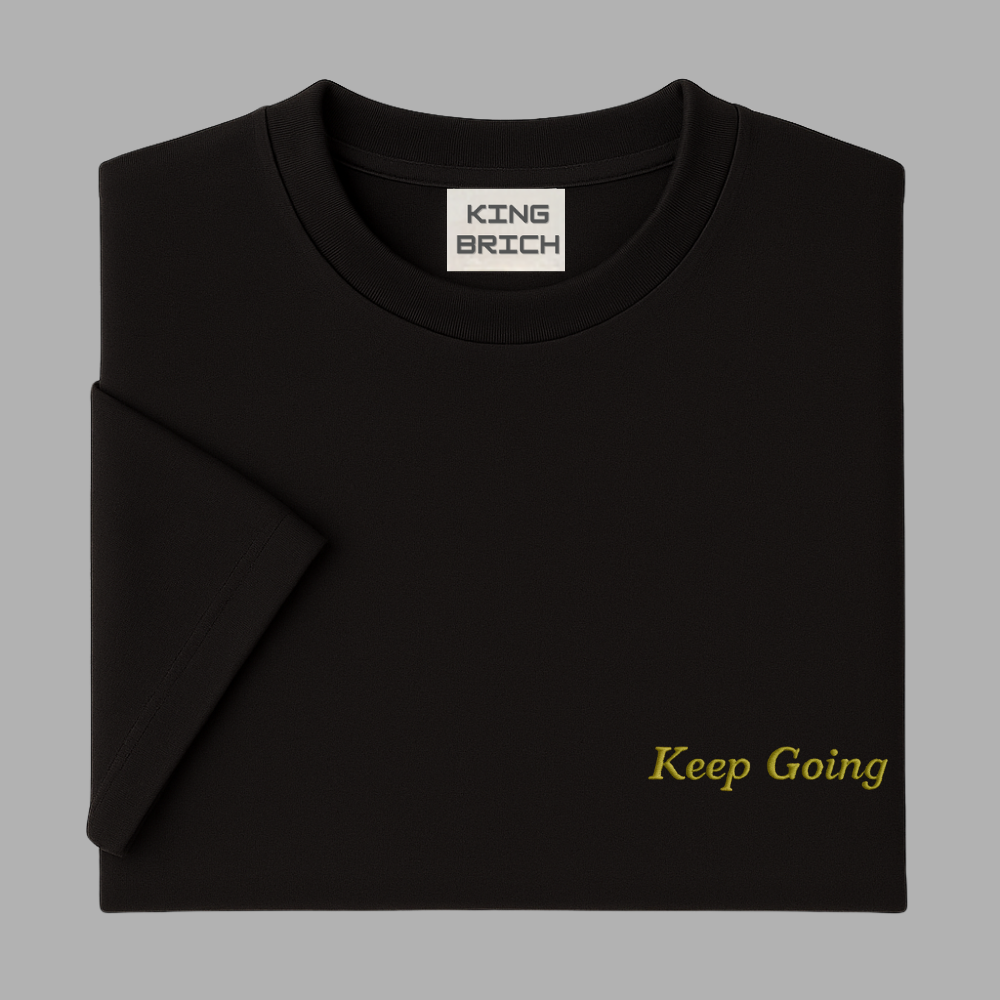 Kişiye Özel Nakışlı Yakası Biyeli Kısa Kollu Bisiklet Yaka Premium Füme Oversize Tişört L - 5