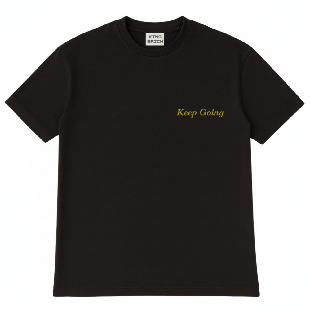 Kişiye Özel Nakışlı Yakası Biyeli Kısa Kollu Bisiklet Yaka Premium Füme Oversize Tişört XL - 4