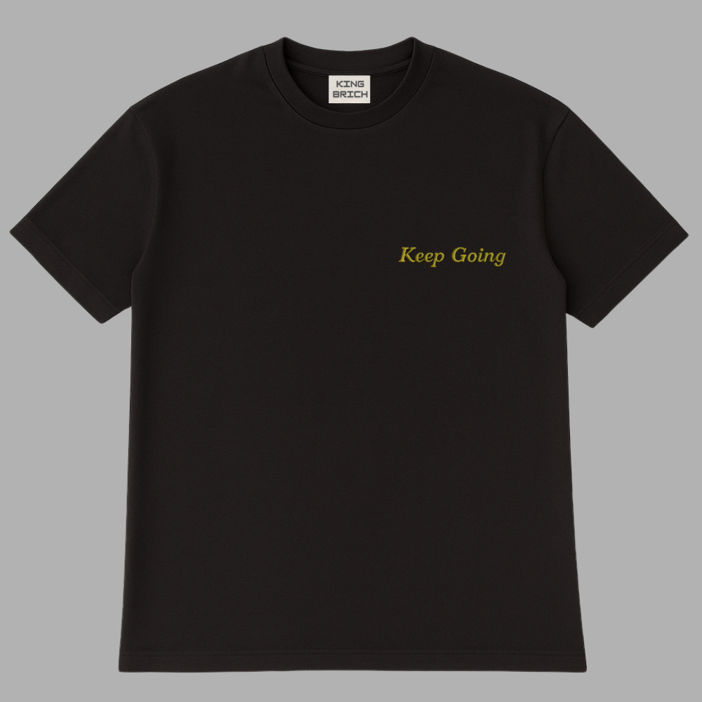 Kişiye Özel Nakışlı Yakası Biyeli Kısa Kollu Bisiklet Yaka Premium Füme Oversize Tişört 2XL - 2