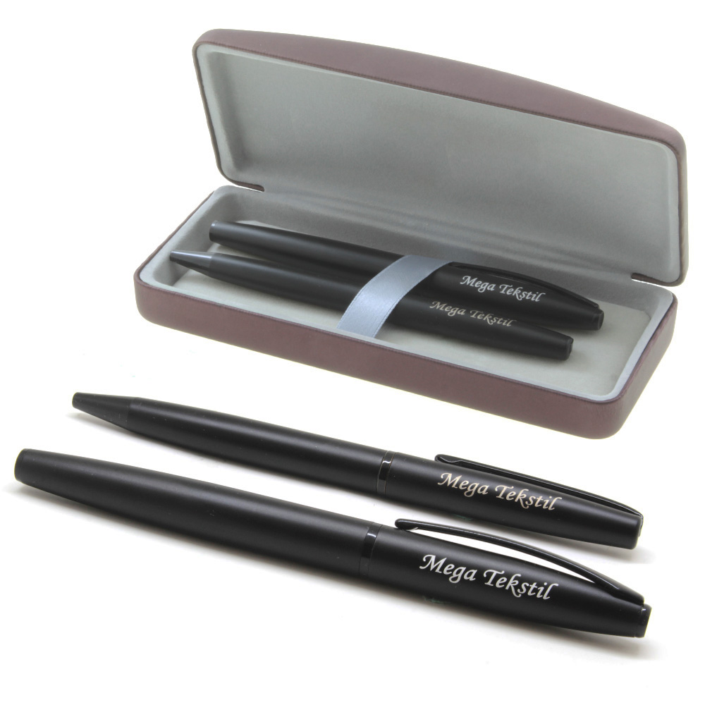 Mavi Mürekkep İsme Özel Roller Tükenmez Kalem Seti - 1