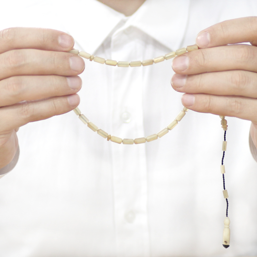 Koç Boynuzu Tesbih - Krem Rengi - Sistemli - Kapsül Kesim - 3