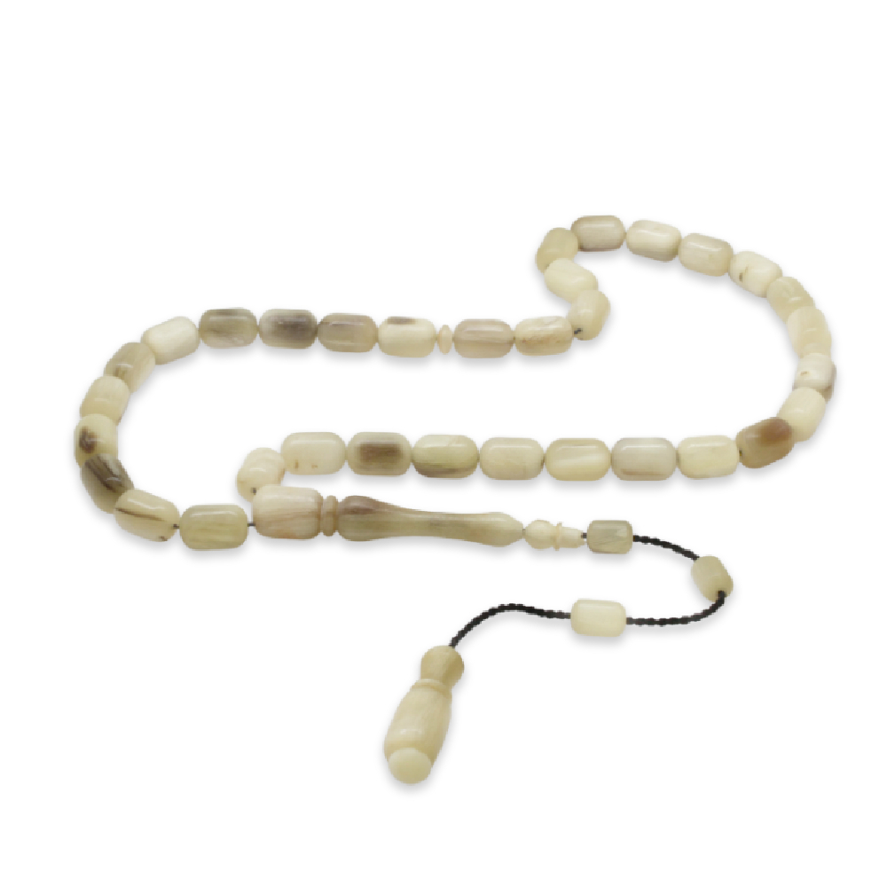 Koç Boynuzu Tesbih - Sistemli - Krem Rengi - Kapsül Kesim - 4