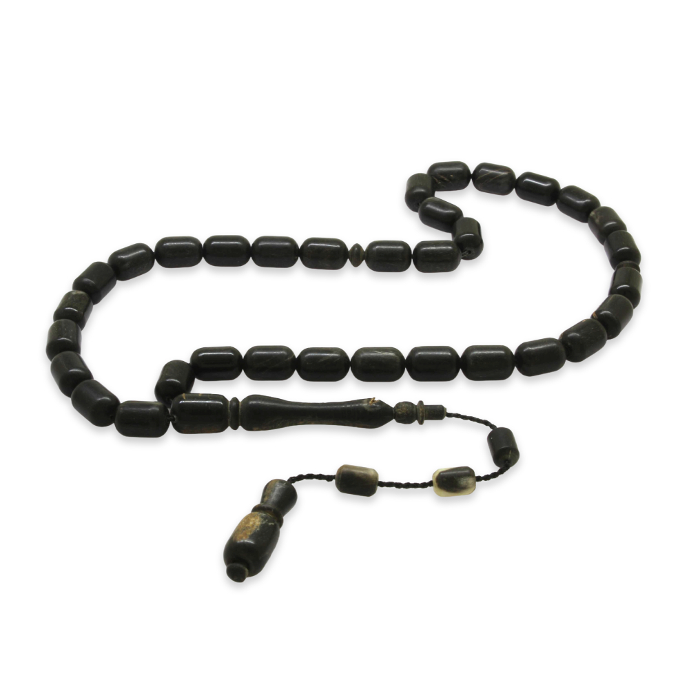 Koç Boynuzu Tesbih - Sistemli - Siyah Renk - Kapsül Kesim - 4
