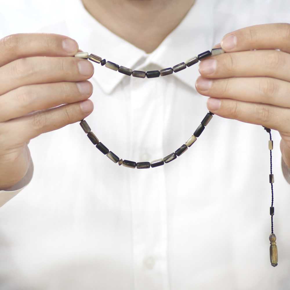 Koç Boynuzu Tesbih - Siyah Renk - Sistemli - Kapsül Kesim - 3