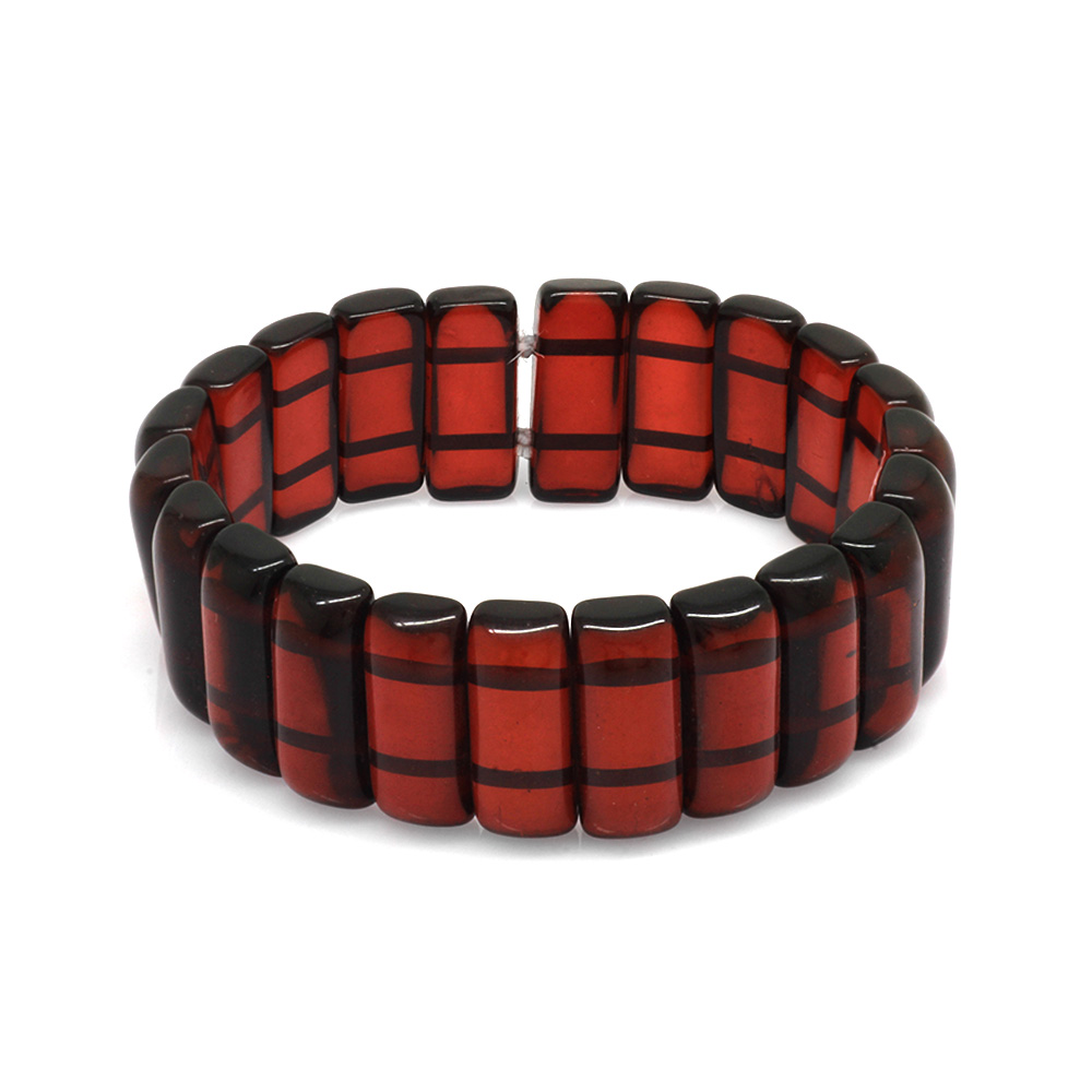Koyu Kırmızı Beyrut Kehribar Kadın Rolex Bileklik - 2