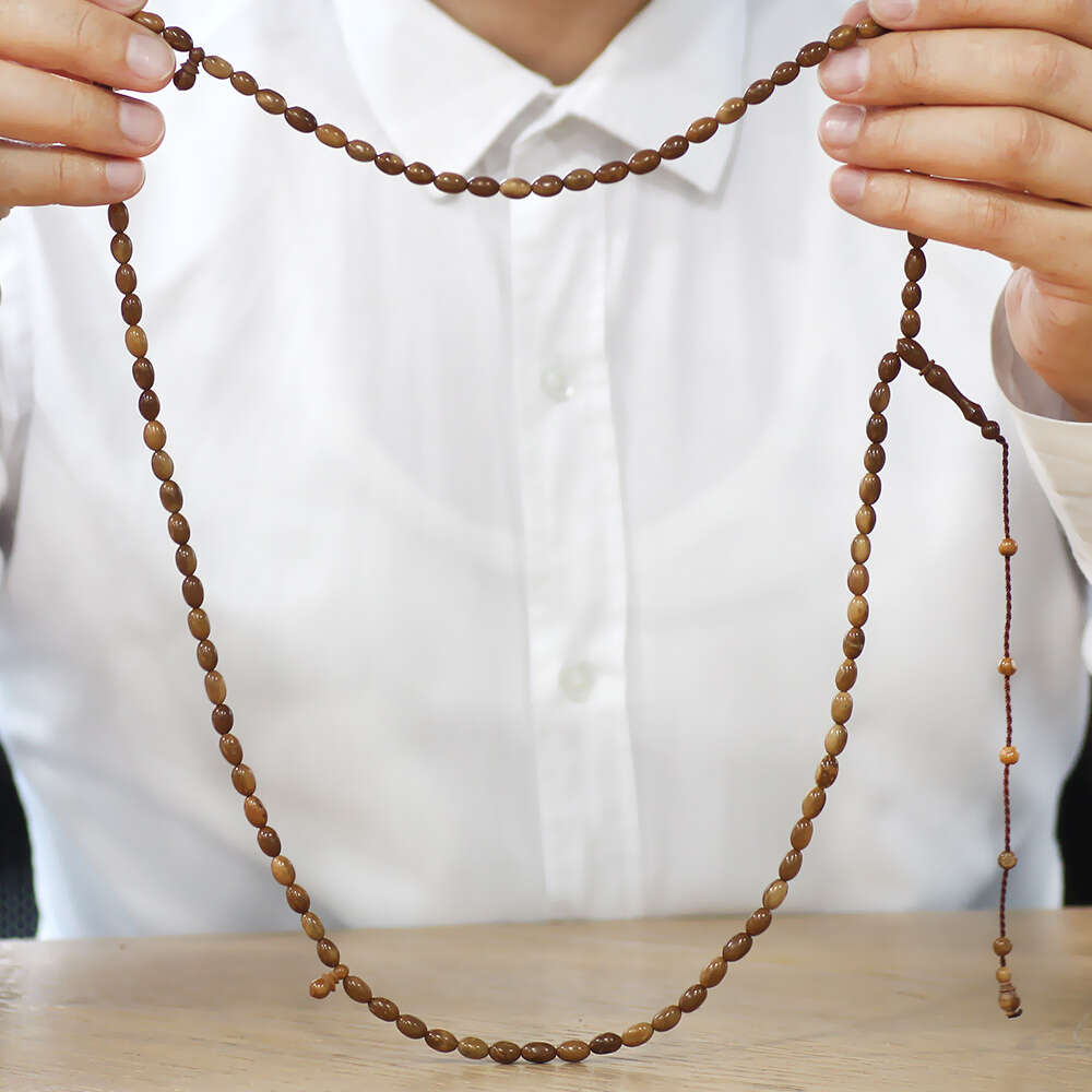 Kuka Namaz Tesbihi - Sistemli - Kahverengi - Özell Kesim - 3