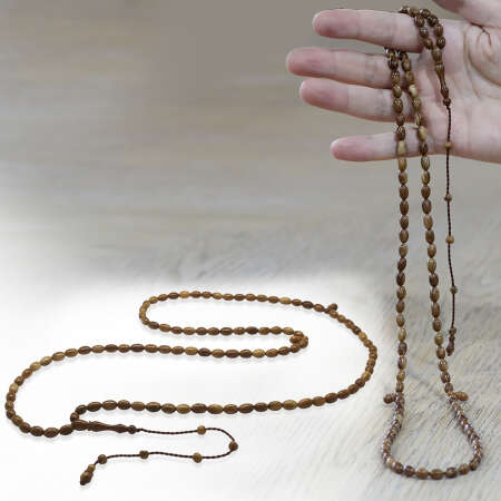 Kuka Namaz Tesbihi - Sistemli - Kahverengi - Özell Kesim - Tesbihane