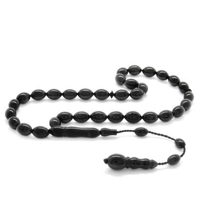 Kumpas İşçilikli Arpa Kesim Erzurum Oltu Taşı Tesbih - Tesbihane